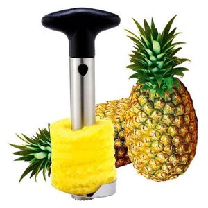 Venta al por mayor de acero inoxidable pelador de piña cortador rebanador Corer Peel Core herramientas fruta vegetal cuchillo Gadget cocina espiralizador herramienta