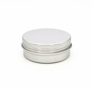 Venta al por mayor Cajas de almacenamiento Contenedores Latas redondas de aluminio con tapa, latas de metal de 2 oz Contenedores de velas para alimentos Tapas de rosca para manualidades, almacenamiento, bricolaje (plata) KD