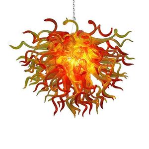 Venta al por mayor estilo certificado CE/UL ahorro de energía arte de Murano cristal decorativo bonita lámpara de araña con alta calidad