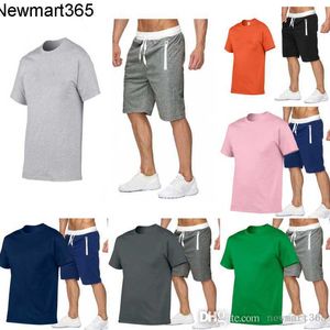 Vente en gros été hommes survêtements deux pièces ensemble sports et loisirs t-shirts et shorts tenues d'entraînement de course pour hommes