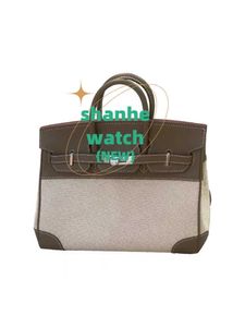 Venta al por mayor, la mejor tienda en línea de bolsos de mano originales, este año el bolso de lona marrón con textura de alta gama es popular para mujer 2024 nuevo con logotipo real S4B9