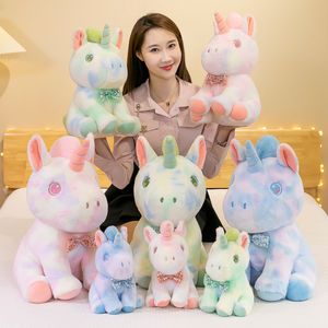 En gros Unicorn trucs animaux custom Unicorne en peluche jouet huggy wuggy mini cheval peluche bébé truc arc-en-ciel ami moelleux