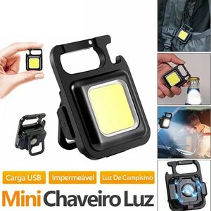 Venta al por mayor Mini llavero USB luz COB luz de trabajo luz de reparación de automóviles luz de noche de emergencia para el hogar