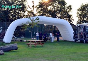 wholesale Tente gonflable de chapiteau de mariage tunnel d'arc d'explosion d'air blanc extérieur pour fête / événement / pique-nique