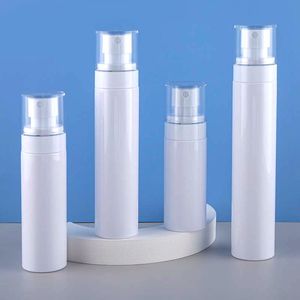 En gros blanc 60 ml 80 ml 100 ml 120 ml emballage cosmétique de luxe lotion huile alcool pet 2 oz en plastique fine brume vaporisateur