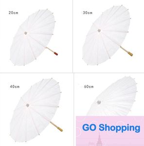 Vente en gros papier blanc artisanat chinois parapluie parapluie parapluie oriental pour mariage pour artisanat accessoires photo fête de mariage décorations de mariée photographie