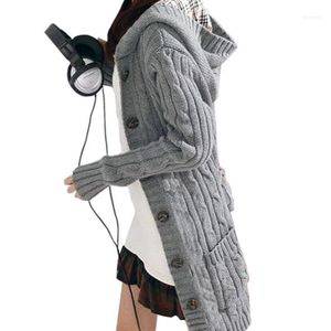 Gros-Femmes À Manches Longues D'hiver Chaud Pull Tricoté Cardigan 2021 Mode Lâche Outwear Veste Manteau Avec Ceinture11