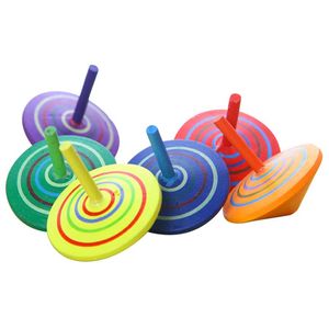 Venta al por mayor niños madera ocio mano Spinne juguetes madera Fidget Spinner para niños clásico Spinning Top Kindergarten regalo