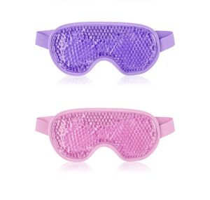 Vente en gros cosmétiques réutilisables masques pour les yeux chauds et froids patch fabricant gel perle yeux masque sommeil gel pour les yeux masque
