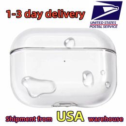 USA Stock pour Apple Airpods Pro 2 2e génération Airpod 3 Pros Accessoires pour écouteurs Solide TPU Silicone Housse de protection pour écouteurs sans fil Étui antichoc