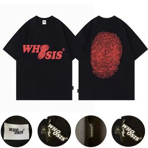 WHOOSIS t-shirts pour hommes chemises pour hommes t-shirts de créateurs t-shirts d'été en pur coton imprimé à manches courtes, série de noms inconnus vêtements de rue pour couple à la mode