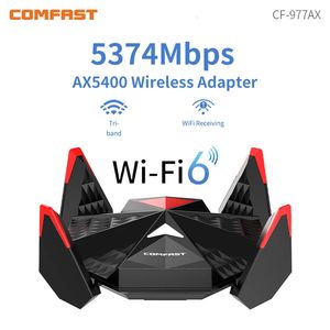 Wi Fi Finders WiFi6 USB Adaptateur sans fil 4 antennes E sports Game Wi Fi Dongle WPA3 RTL8832CU AX5400 2 4G 5G 6G Carte réseau Win10 11 231019