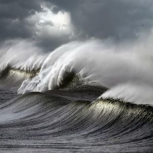 Wicked Ocean Storm Golven Crashen Schilderijen Art Film Print Zijde Poster Thuis Wall Decor 60x90cm221Y