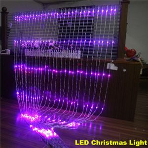 ANCHO 3m x ALTO 6m Fondo de fiesta de boda de Navidad Vacaciones Agua corriente Cascada Cortina de flujo de agua Cadena de luz LED