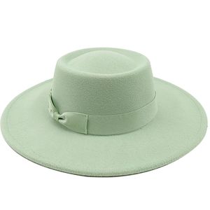 Sombreros de ala ancha Cubo Precio al por mayor Fedora Hat Invierno Circular Cóncavo Convexo Superficie Plana Top Moda Hombres y mujeres Fieltro Jazz 221205