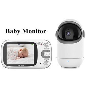 WiFi Baby Monitor Mini Caméra de sécurité intérieure Night Vsion Intercom Audio Vidéo Surveillance de la température Surveillance LCD Comcorder L230619