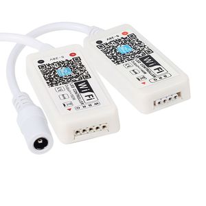 WiFi Mini RGB RGBW LED de contrôle DC12V avec télécommande IR 24 touches/21 touches RF pour bande LED RGB contrôle par application de téléphone intelligent 12 LL