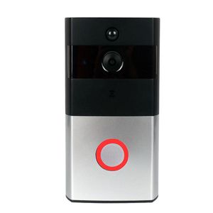 Sonnette de porte vidéo WiFi interphone de porte de sécurité alimenté par batterie avec mouvement PIR avec carte TF de 8 Go