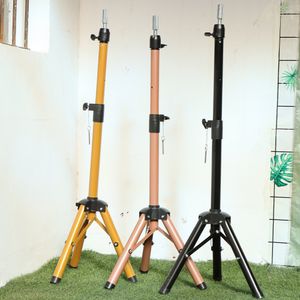 Wig Stand 130cm Wig Stand Tripod Hairdressing Training Mannequin Head Tripod Holder For Hairdressers Salon Display Styling Tripod For Wigs 230809
