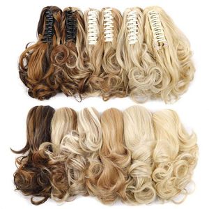 Wig Womens Short Hair Ponytail Pear Shaped Roll Chemical Fiber High Natural