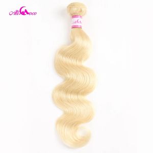 Perruques Ali Coco Brésilien Body Wave 613 Blonde Hair 1/3/4 Bundle Forme 100% Human Hair Weave Fackles 830 pouces Remy Hair Extensions