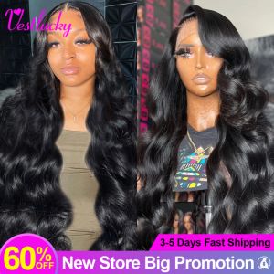 Perruques Body Wave Lace Frontal Human Hair Wig 4x4 HD Lace Frontal Wigs for Black Femmes Brazilian Body Wave 13x4 Lace Fermeure Wigs