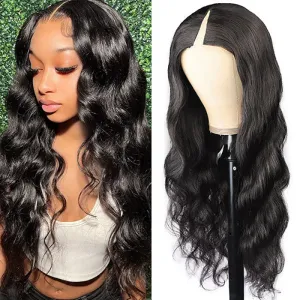 Perruques Brazilian Body Wave V / U Pime Perruque Human Heuvil 1430 pouces No Laisson de côté liné