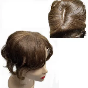 Perruques Courtes naturelles Body Brésilien Brésilien Human Hair Toppers pour femmes Clip de partie latérale dans les extensions de cheveux pour volume de cheveux doux