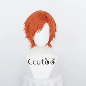 Perruques Ouran lycée hôte club Hikaru Hitachiin perruque courte Orange cheveux synthétiques Cosplay Anime perruques