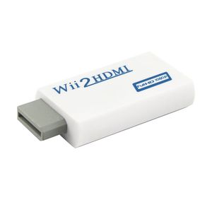 Adaptador Wii2HDMI de Audio de 3,5mm, convertidor de Wii a HD-MI, compatible con vídeo Full HD 720P 1080P para proyector de Monitor HDTV