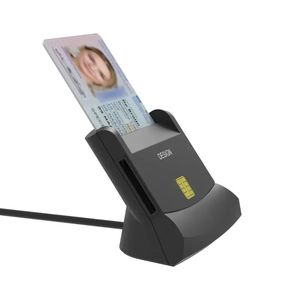 Wiisdatek USB 2.0 Memoria del lector de tarjetas inteligentes para ID Bank EMV IC Chip Smart Card Reader/Writer