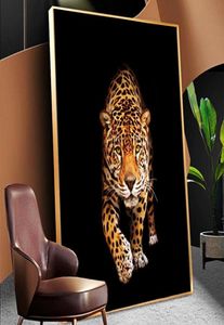 Pinturas en lienzo de leopardo salvaje en la pared, carteles e impresiones de animales salvajes, Cuadros artísticos de pared, imágenes para decoración del hogar y la sala de estar 2823476