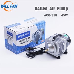 Will Fan Hailea – pompe à Air 45W ACO-318, compresseur d'air magnétique électrique pour Machine de découpe Laser, pompe à oxygène 70L min Fish275I