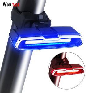 Wind Talk ajustable 180 grados Mtb Led luz trasera de bicicleta linterna recargable USB para bicicleta luz trasera Ciclismo3327872