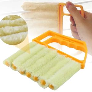 Brosse de nettoyage de vitres, nettoyeur de plumeau de climatiseur avec lame de store vénitien lavable, rainure en tissu, nettoyeur de fenêtres, vente en gros 0911