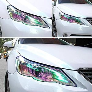 Stickers de fenêtre Chameleon Auto Car Tint Chrome Self Adhesive Headlight Taillight Fog Light Smoke Film Film Sticker Cover Sticker