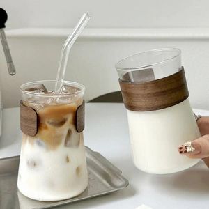 Verres à vin 1 PC créatif glacé Latte tasse à café verre résistant à la chaleur eau Netflix jus lait thé tasses