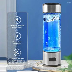 Verres à vin 400 ml Portable Hydroge Rich Water Cup Electric Hydrogen Generator Bottle Antioxydant Filtre Rich Lonizer Qu T1Q5