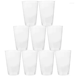 Verres à vin 50pcs 360ml en plastique dur transparent gobelets réutilisables gobelets de fête de mariage gobelets en cristal tasse à boire