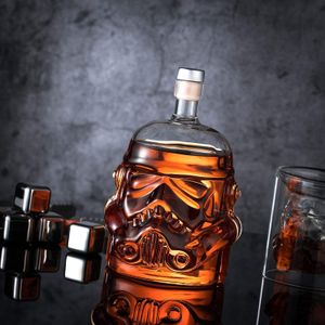 Verres à vin 650ml créatif Storm Trooper Whisky Décanteur Cristal Bouteille En Verre Magique Aérateur Accessoires 230225
