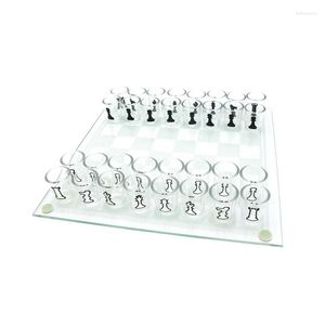 Verres à vin Creative Board Games Cup Funny International Chess Shape Chessboard Set For Travel Bar Party