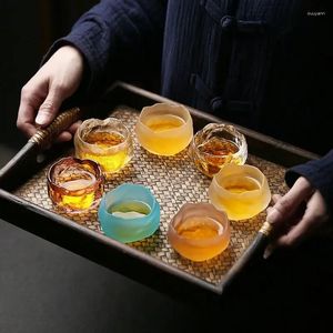 Verres à vin créatif japonais en verre de cristal, petite tasse à thé mignonne et nouveauté, gobelet à boire, cadeau de mariage 50ml