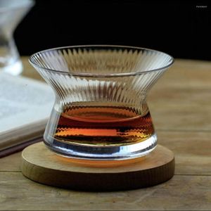 Copas de vino creativas giratorias, copa de licor, juego de degustación de vasos de whisky, colección limitada de Brandy minimalista de lujo ligero