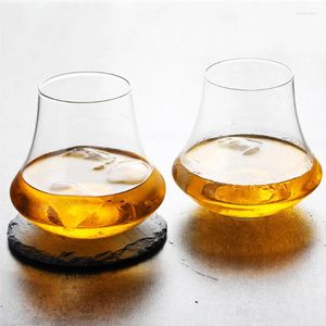 Verres à vin Cristal Whisky Verre Clear Top Decanter Cup Whisky Bière Boire Home Bar Party 300ml Creative Goût Cocktail Tasses