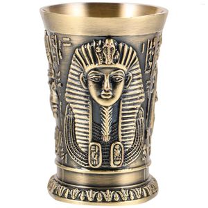 Copas de vino, accesorio para el hogar, taza de estilo Vintage, bebida para el hogar, té, Mini decoración egipcia de cobre Retro