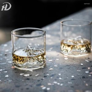 Verres à vin montagnes whisky whisky whisky therme résistant à la chaleur Boîte cadeau vodka gobelet tasse de barre de barre