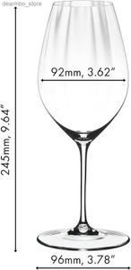 Performance de verres à vin Performance Rieslin Ensemble de 2 lass de vin 22 onces Goûtez le vin exquis adapté à diverses occasions L49