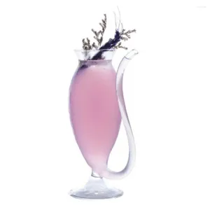 Copas de vino de cristal transparente, vaso con pajita creativo, whisky, resistente al calor, tubo para beber leche y zumo, cocina
