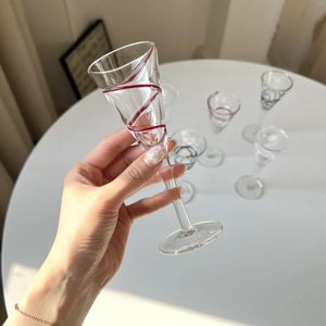 Copas de vino Vintage de seda de alto grado Copa de sake Cup Mini Decoración del hogar Class Fuerte Set Creative