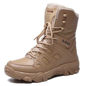 Botas altas de invierno y otoño para hombre Montañismo al aire libre de campo traviesa, zapatos grandes tácticos de moda